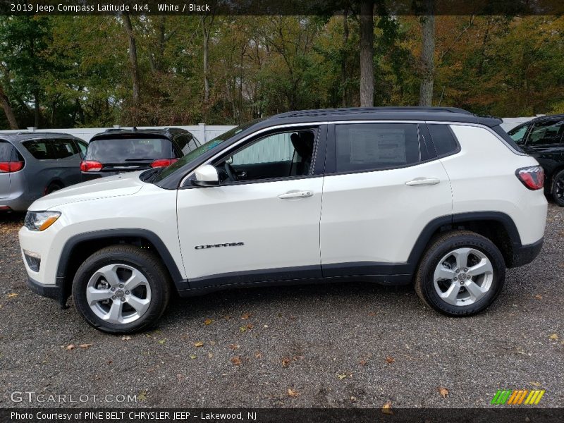 White / Black 2019 Jeep Compass Latitude 4x4