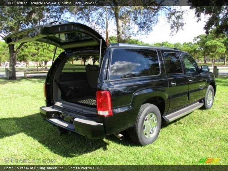 Sable Black / Pewter 2003 Cadillac Escalade ESV AWD