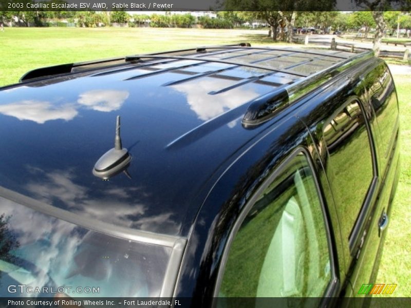 Sable Black / Pewter 2003 Cadillac Escalade ESV AWD