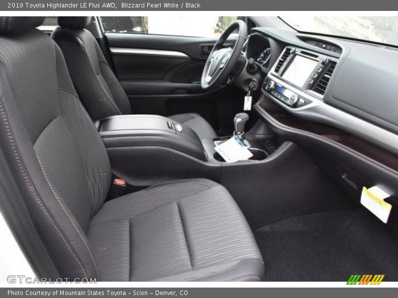 Blizzard Pearl White / Black 2019 Toyota Highlander LE Plus AWD