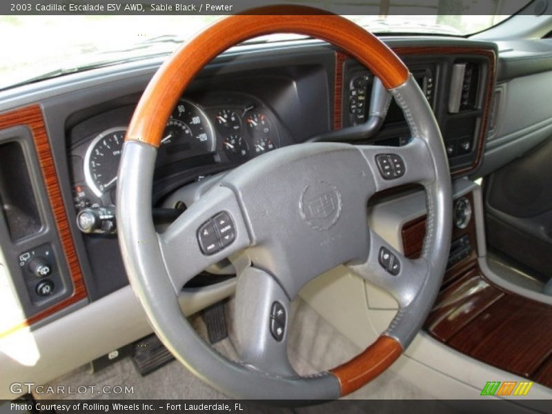Sable Black / Pewter 2003 Cadillac Escalade ESV AWD