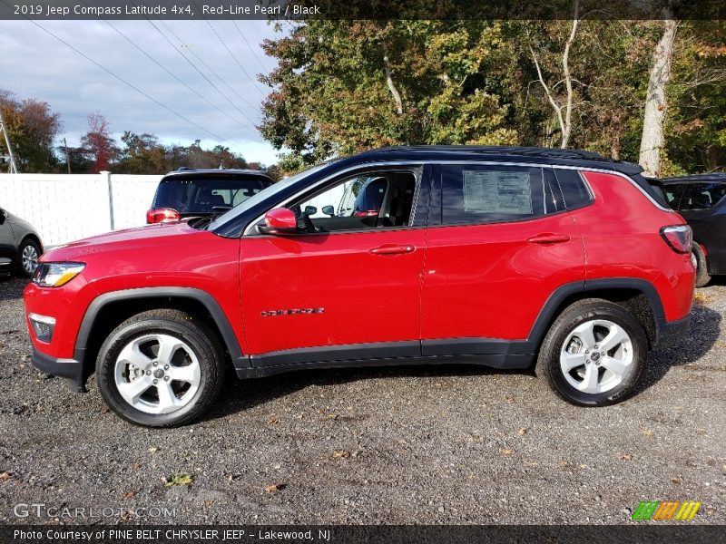 Red-Line Pearl / Black 2019 Jeep Compass Latitude 4x4