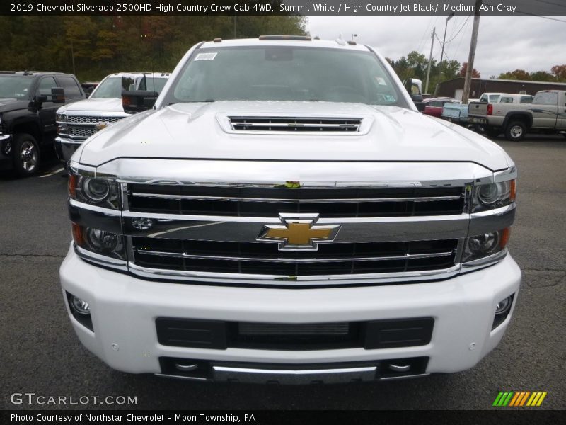 Summit White / High Country Jet Black/­Medium Ash Gray 2019 Chevrolet Silverado 2500HD High Country Crew Cab 4WD