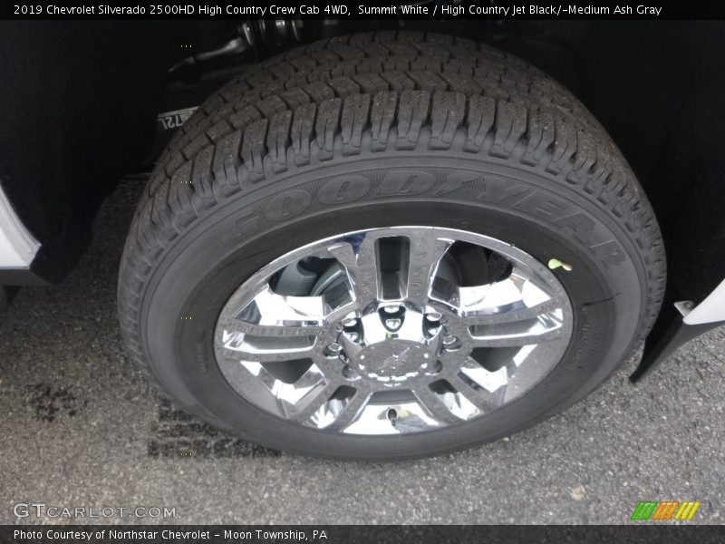 Summit White / High Country Jet Black/­Medium Ash Gray 2019 Chevrolet Silverado 2500HD High Country Crew Cab 4WD