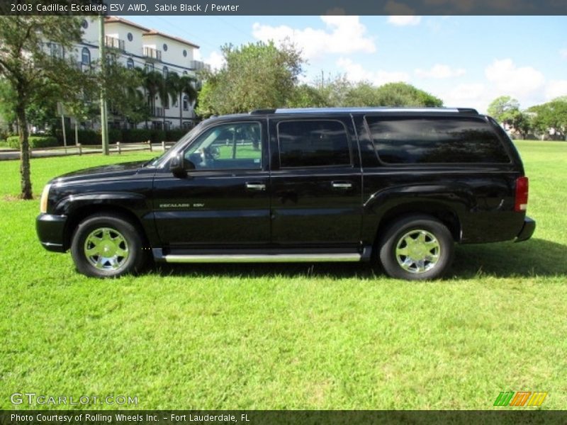 Sable Black / Pewter 2003 Cadillac Escalade ESV AWD