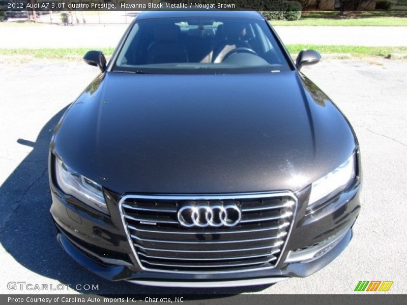 Havanna Black Metallic / Nougat Brown 2012 Audi A7 3.0T quattro Prestige