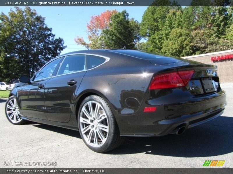 Havanna Black Metallic / Nougat Brown 2012 Audi A7 3.0T quattro Prestige