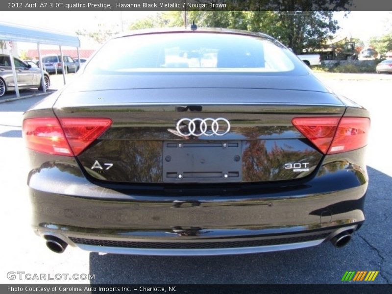 Havanna Black Metallic / Nougat Brown 2012 Audi A7 3.0T quattro Prestige