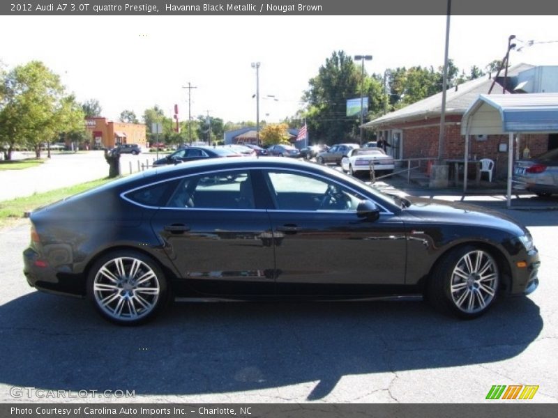 Havanna Black Metallic / Nougat Brown 2012 Audi A7 3.0T quattro Prestige