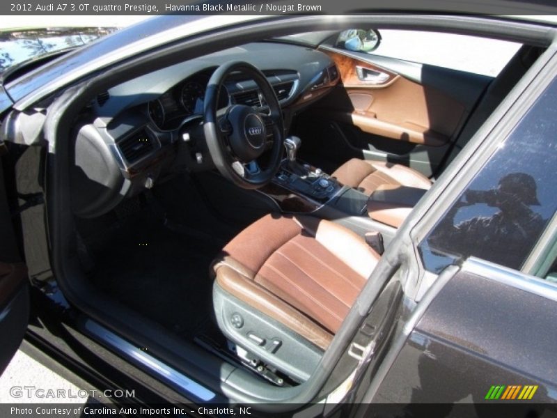 Havanna Black Metallic / Nougat Brown 2012 Audi A7 3.0T quattro Prestige