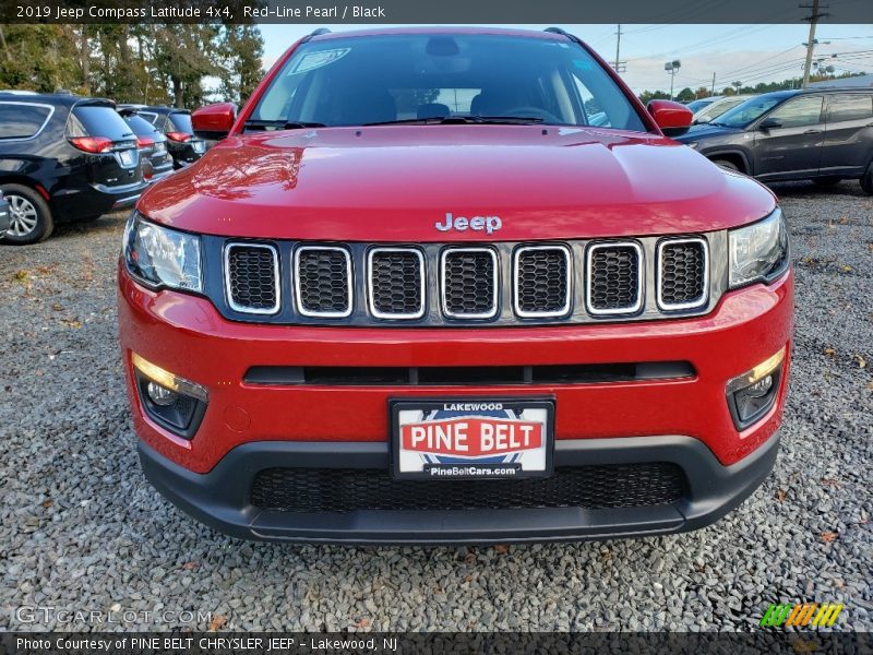 Red-Line Pearl / Black 2019 Jeep Compass Latitude 4x4
