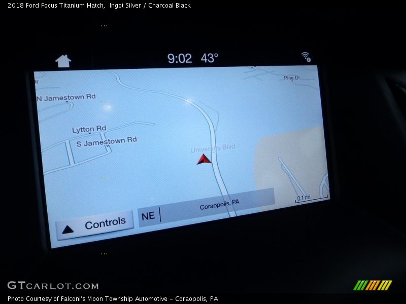 Navigation of 2018 Focus Titanium Hatch