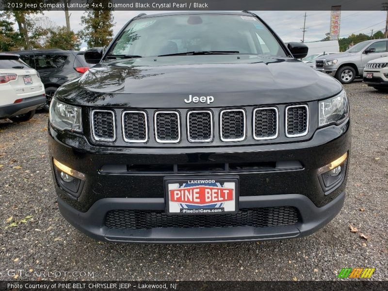 Diamond Black Crystal Pearl / Black 2019 Jeep Compass Latitude 4x4