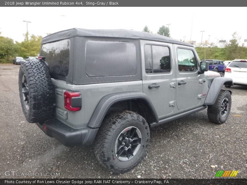 Sting-Gray / Black 2018 Jeep Wrangler Unlimited Rubicon 4x4