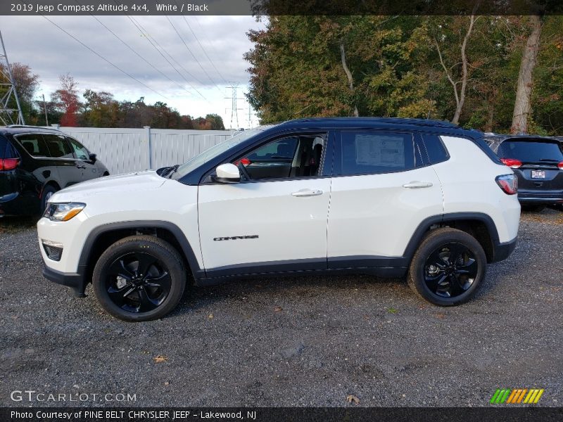 White / Black 2019 Jeep Compass Altitude 4x4