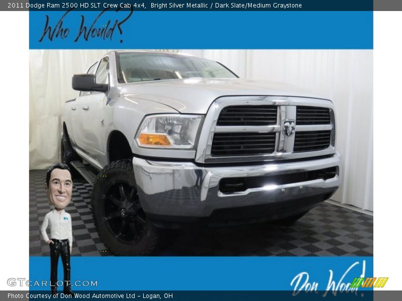 Bright Silver Metallic / Dark Slate/Medium Graystone 2011 Dodge Ram 2500 HD SLT Crew Cab 4x4