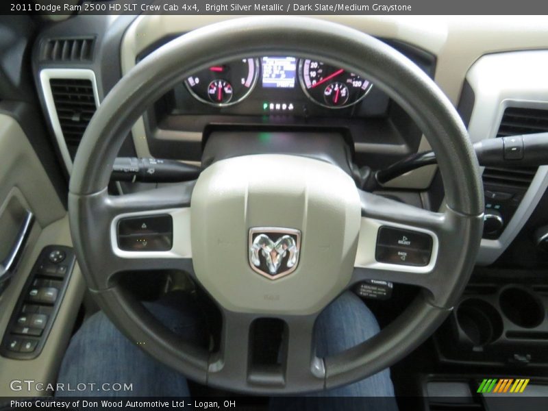 Bright Silver Metallic / Dark Slate/Medium Graystone 2011 Dodge Ram 2500 HD SLT Crew Cab 4x4