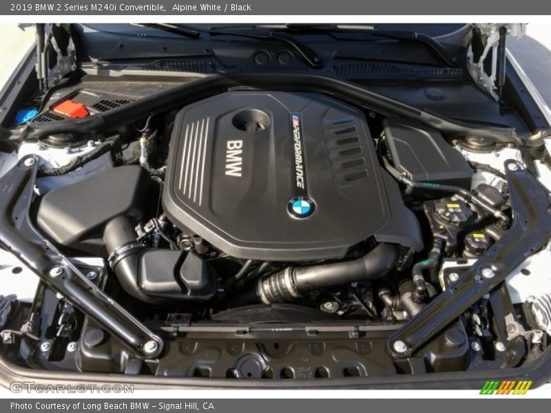 Alpine White / Black 2019 BMW 2 Series M240i Convertible