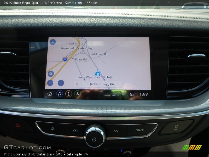 Navigation of 2019 Regal Sportback Preferred