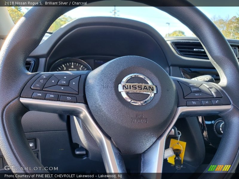 Brilliant Silver / Charcoal 2018 Nissan Rogue S