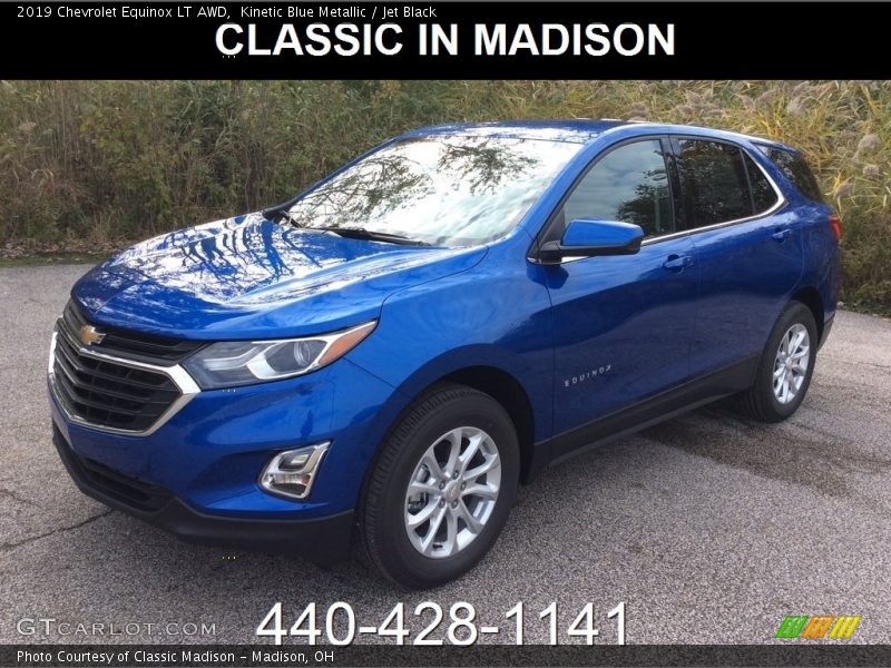 Kinetic Blue Metallic / Jet Black 2019 Chevrolet Equinox LT AWD