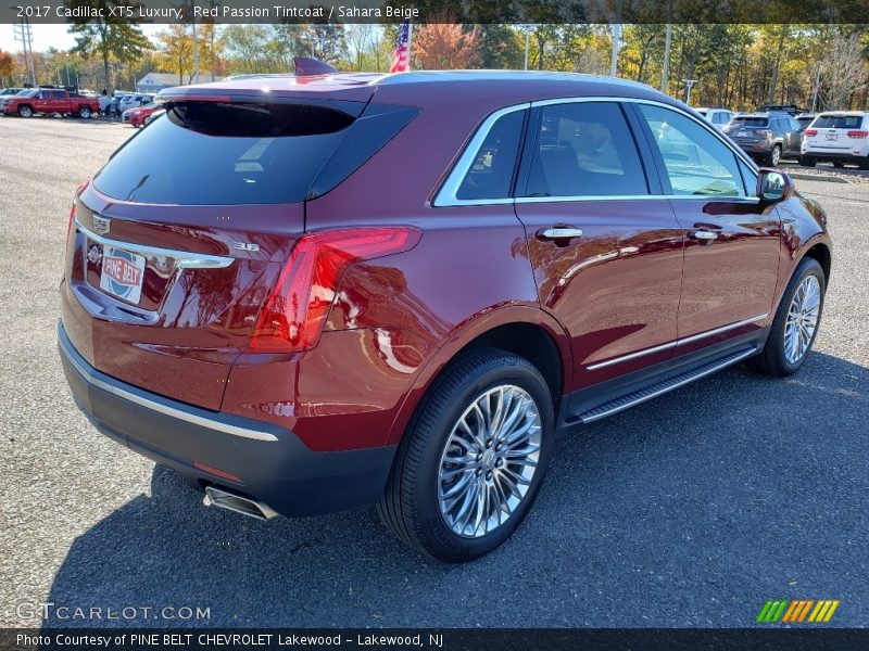 Red Passion Tintcoat / Sahara Beige 2017 Cadillac XT5 Luxury
