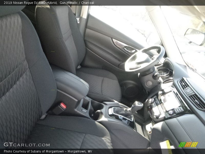 Gun Metallic / Charcoal 2019 Nissan Rogue SV AWD Hybrid