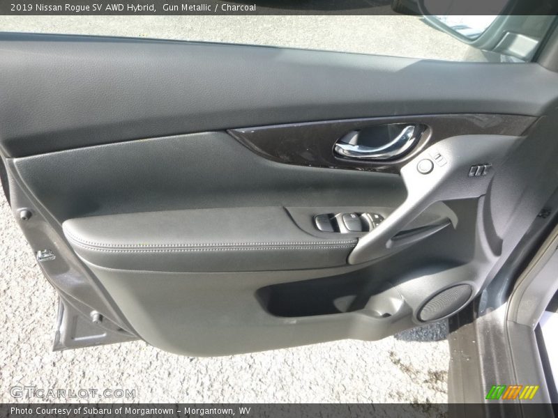 Gun Metallic / Charcoal 2019 Nissan Rogue SV AWD Hybrid