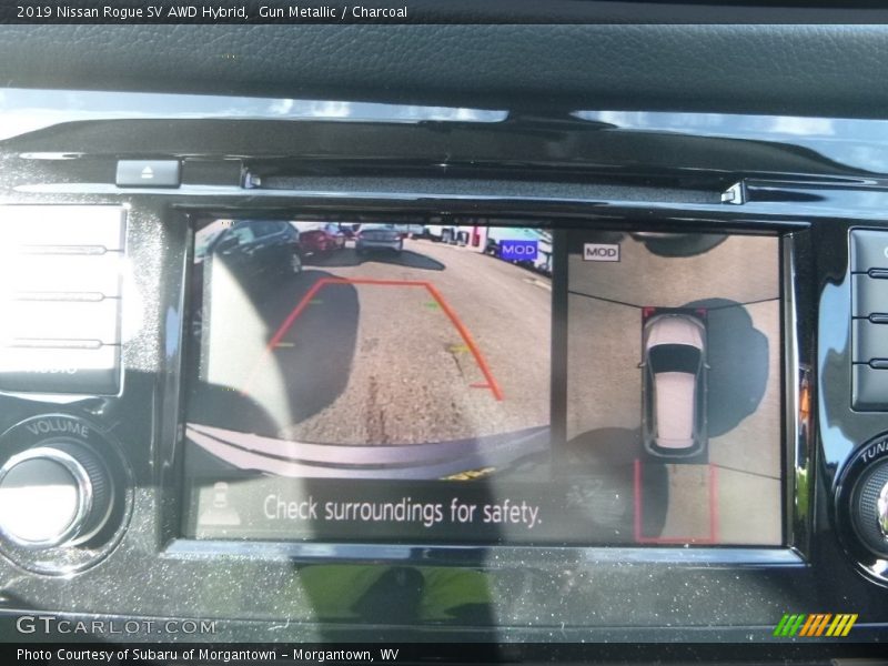 Gun Metallic / Charcoal 2019 Nissan Rogue SV AWD Hybrid