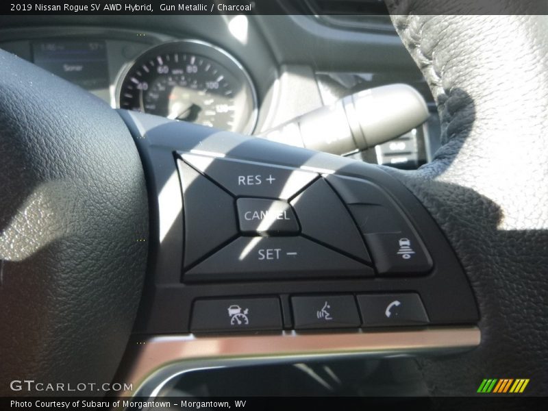 Gun Metallic / Charcoal 2019 Nissan Rogue SV AWD Hybrid