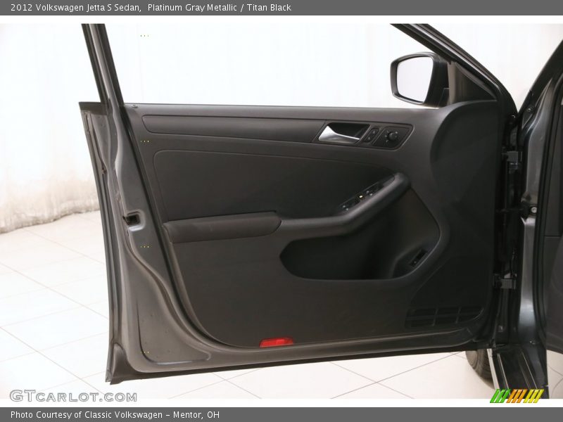 Platinum Gray Metallic / Titan Black 2012 Volkswagen Jetta S Sedan