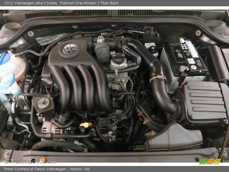 Platinum Gray Metallic / Titan Black 2012 Volkswagen Jetta S Sedan