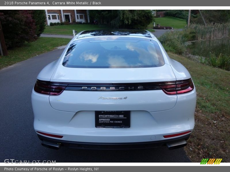 Carrara White Metallic / Black 2018 Porsche Panamera 4