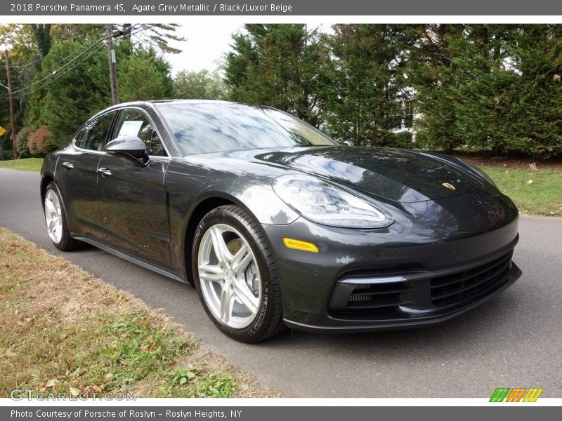 Agate Grey Metallic / Black/Luxor Beige 2018 Porsche Panamera 4S