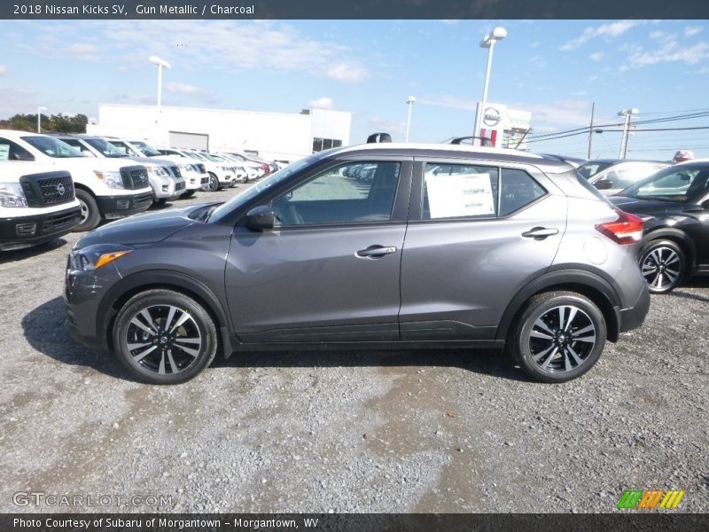 Gun Metallic / Charcoal 2018 Nissan Kicks SV