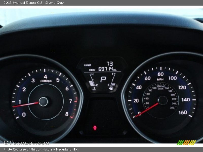Silver / Gray 2013 Hyundai Elantra GLS