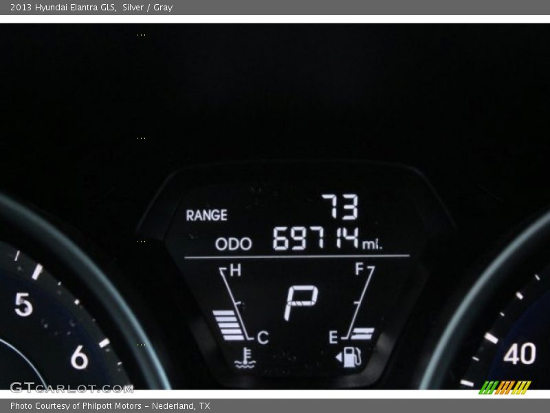 Silver / Gray 2013 Hyundai Elantra GLS