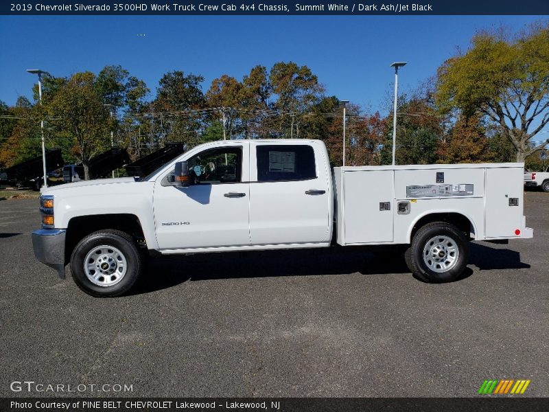 Summit White / Dark Ash/Jet Black 2019 Chevrolet Silverado 3500HD Work Truck Crew Cab 4x4 Chassis