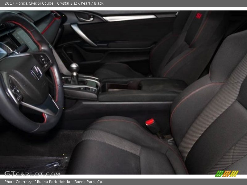 Crystal Black Pearl / Black 2017 Honda Civic Si Coupe