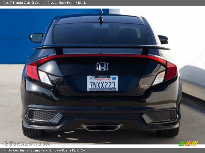 Crystal Black Pearl / Black 2017 Honda Civic Si Coupe