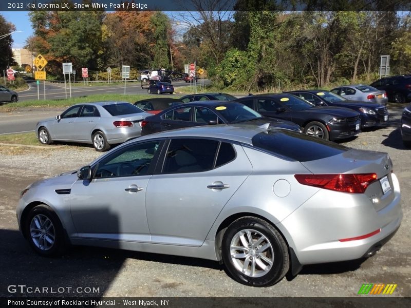 Snow White Pearl / Beige 2013 Kia Optima LX