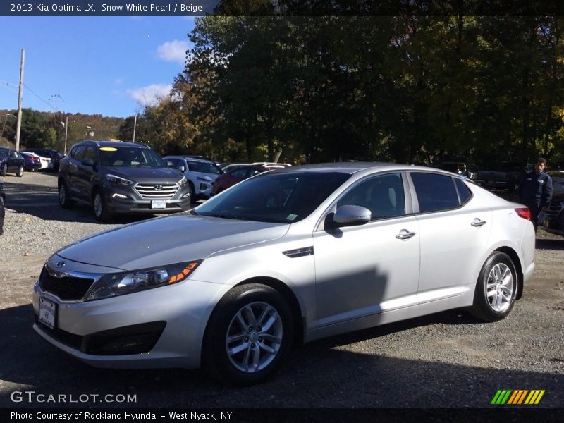Snow White Pearl / Beige 2013 Kia Optima LX
