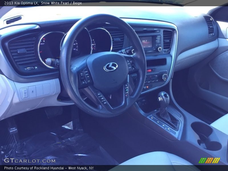 Snow White Pearl / Beige 2013 Kia Optima LX