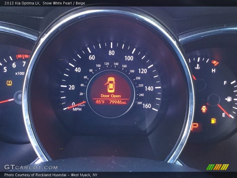 Snow White Pearl / Beige 2013 Kia Optima LX