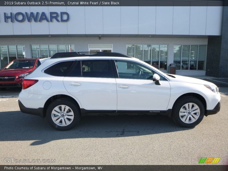 Crystal White Pearl / Slate Black 2019 Subaru Outback 2.5i Premium
