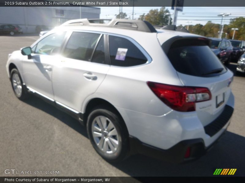 Crystal White Pearl / Slate Black 2019 Subaru Outback 2.5i Premium