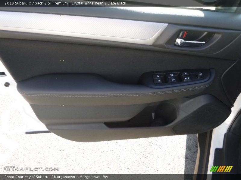 Crystal White Pearl / Slate Black 2019 Subaru Outback 2.5i Premium