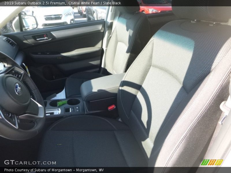 Crystal White Pearl / Slate Black 2019 Subaru Outback 2.5i Premium