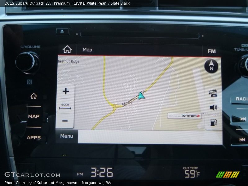 Crystal White Pearl / Slate Black 2019 Subaru Outback 2.5i Premium