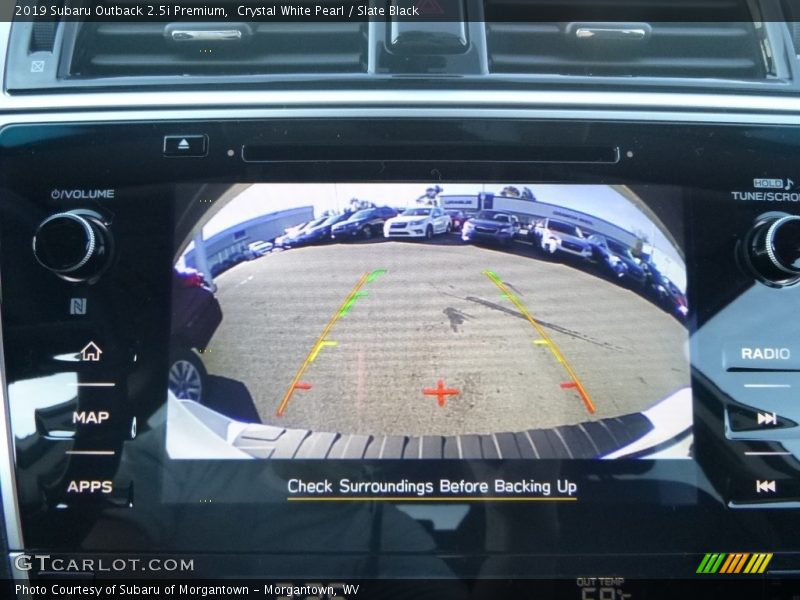 Crystal White Pearl / Slate Black 2019 Subaru Outback 2.5i Premium